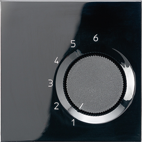 Raumtemperaturregler, 10/5 (4/2) A, AC 230 V ~, 50/60 Hz, Wechsler 1-polig   / Art. TR LS 236 SW