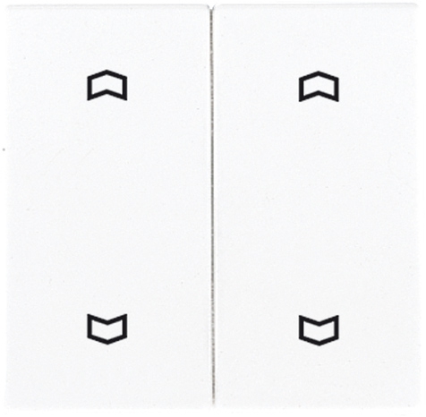 EnOcean Funk-Wandsender, Pfeil-Symbole Auf/Ab, 2-kanalig   / Art. ENO LS 995 MP LG