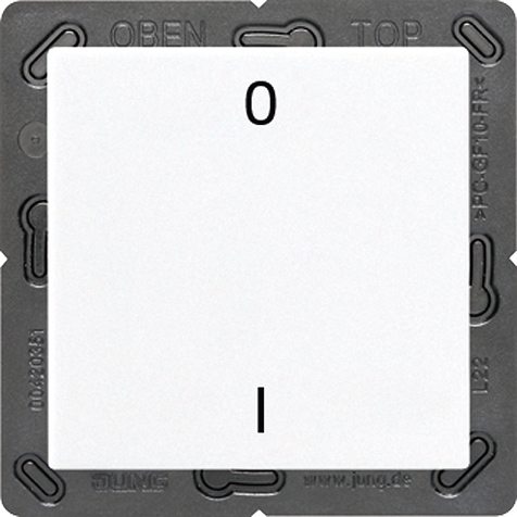 EnOcean Funk-Wandsender, Symbole 01, 1-kanalig   / Art. ENO A 590-01 WW