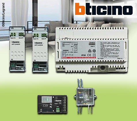 Bticino 2-Draht Einbaulautsprecher Starter-Kit Video