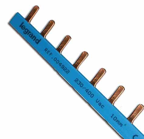 Legrand TX3 Stiftkammschiene N/10 / 10mm2 / 230/400VA C