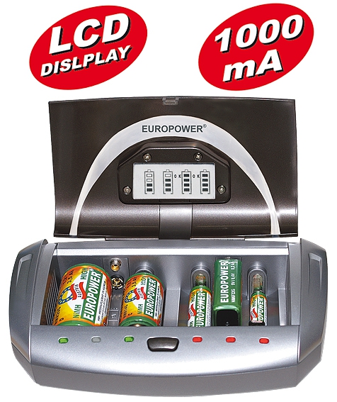 6 Kanal Universal-Schnell-Ladegerät LG6278LCD für NiMH & NiCd Akkus