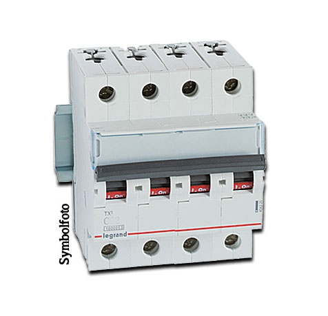 Legrand Leitungsschutzschalter TX3 LS C13 A, 3-polig+N, 10 kA, 4-modulig 400 V AC / Kennlinie C