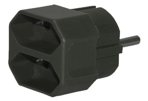 Eurostecker 2-fach