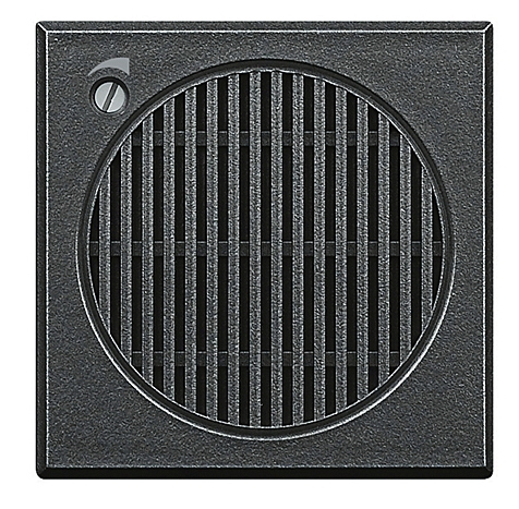 Läutewerk elektronisch, 3 Signale, Stromversorgung 12V AC-DC 2-modulig Anthrazit