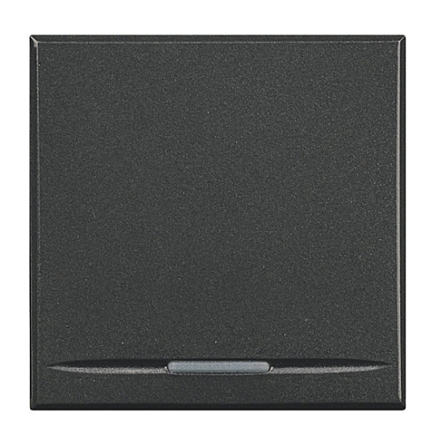 Ausschalter 1-polig 16A 250V AC  2-modulig Anthrazit