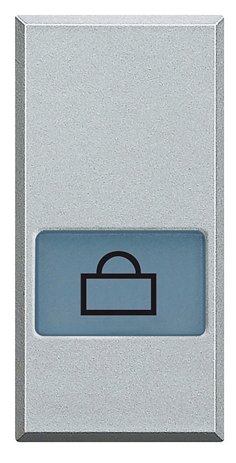Symbolwippe für Axialschalter bedruckt mit  • Koffer •  1-modulig Aluminium