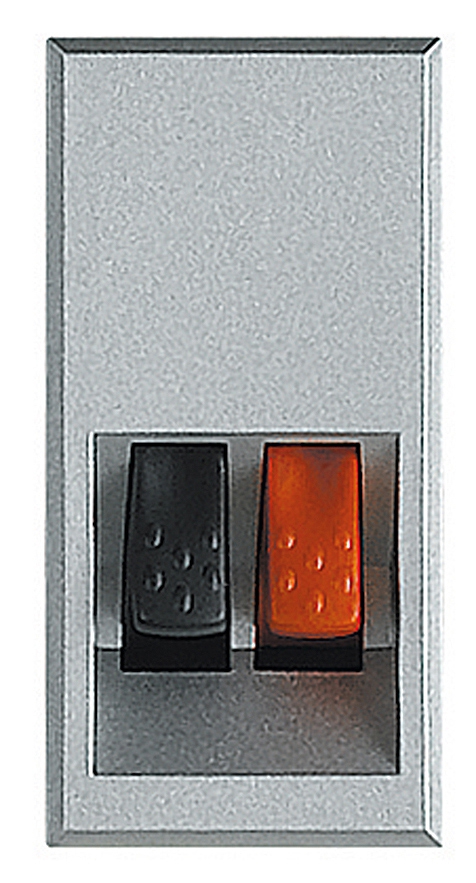 Lautsprecherklemme 1-modulig Aluminium