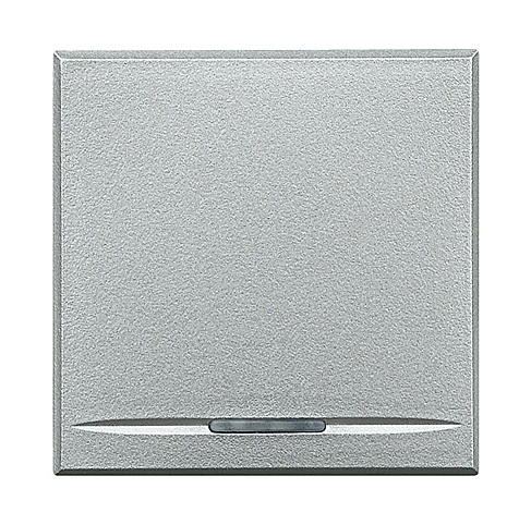 Wechselschalter 2-polig 16A 250V AC 2-modulig Aluminium