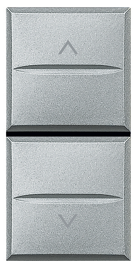 Rollladenschalter 1-polig 16A 250V AC 1-modulig Aluminium