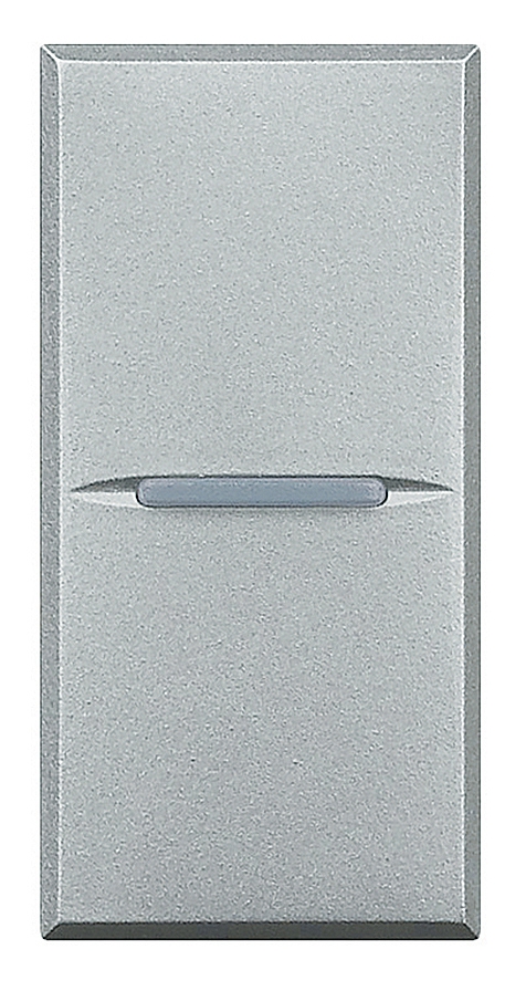 Taster 1-polig Schließer 10A 250V AC (SK) Axial 1-modulig Aluminium