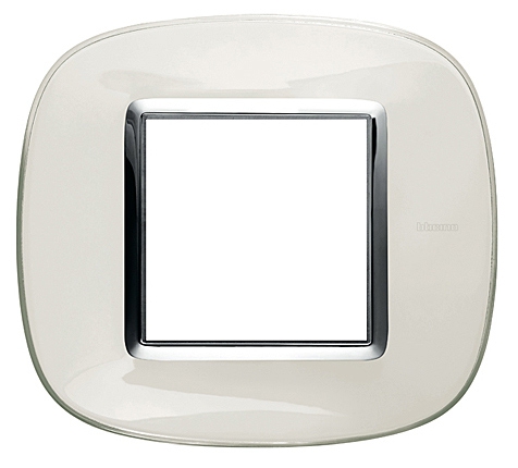 Rahmen elliptisch 6 Module Kompaktinstallation Weiss