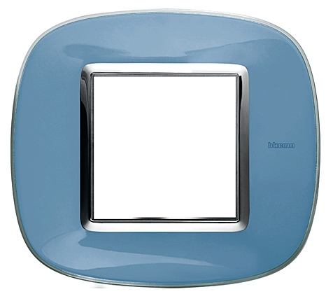 Rahmen elliptisch 4 Module Kompaktinstallation Blau