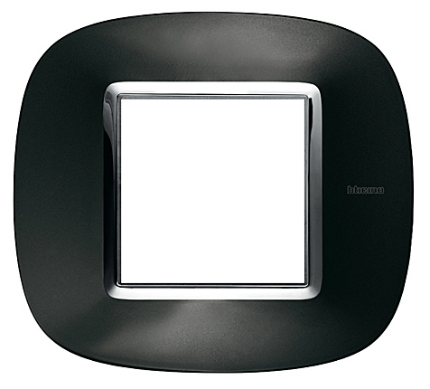 Rahmen elliptisch 3 Module Kompaktinstallation Anthrazit