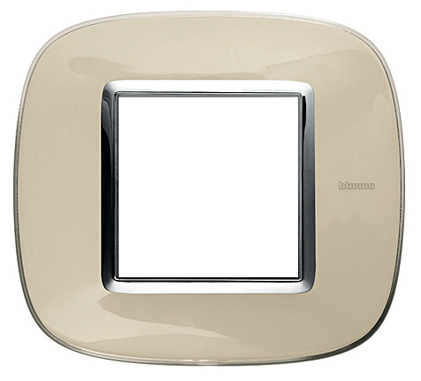 Rahmen elliptisch 4x2 Module Ivory