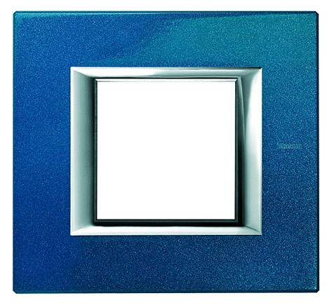 Rahmen rechteckig 3x2 Module Meissenblau