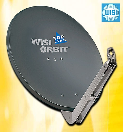 WISI Alu Satspiegel ORBIT TOPLINE 85cm graphitgrau