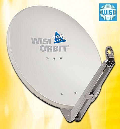 WISI Alu Satspiegel ORBIT TOPLINE 85cm lichtgrau