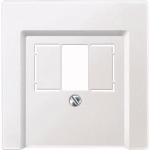 Zentralplatte für TAE/Audio/USB, polarweiß, System M