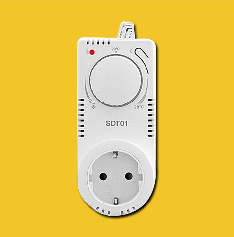 Vitalheizung Universal Stecker-Thermostat analog mit Nachtabsenkung für Heizpaneele aller Art