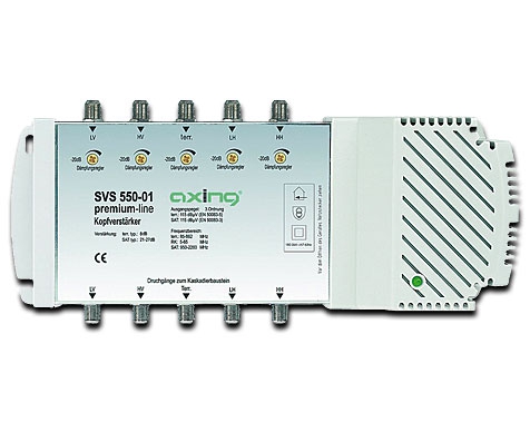 Axing Premium Line Kopfverstärker 5-65MHz für SPU 554/556/558 rückkanaltauglich