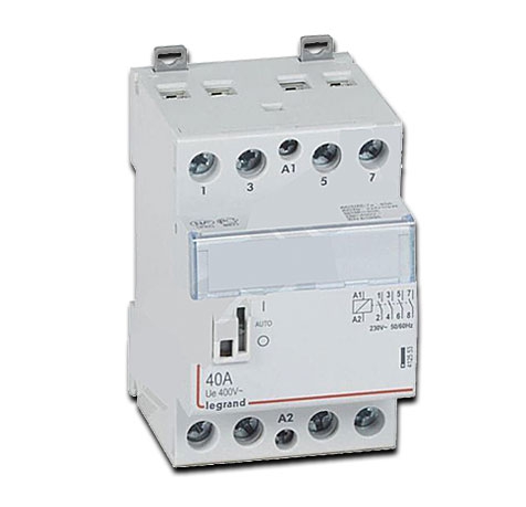Legrand CX3 Installationsschütz 4 Schließer 40 A 4-polig / 230 V AC - mit Handschalter