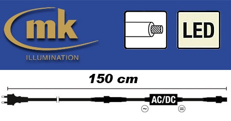 QuickFix® LED-Zuleitung für den Aussenbereich IP67 / 150cm / weiß