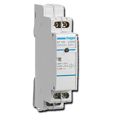Elektronischer Fernschalter 1 Schließer 230V und 8 bis 24V 16A 1PLE
