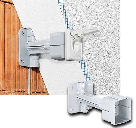 Teleskop-Gerätedose 68 x 70 x 50/80-200 mm