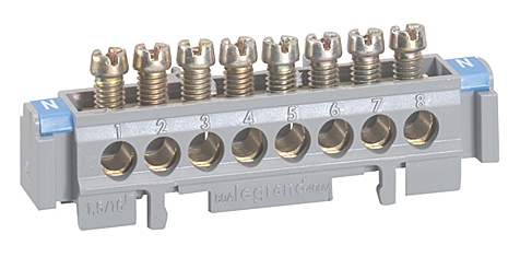 Klemmenleiste 25 mm² 8 x 16 mm² universal
