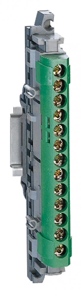 Klemmenleiste 25 mm² 12 x 16 mm² gruen