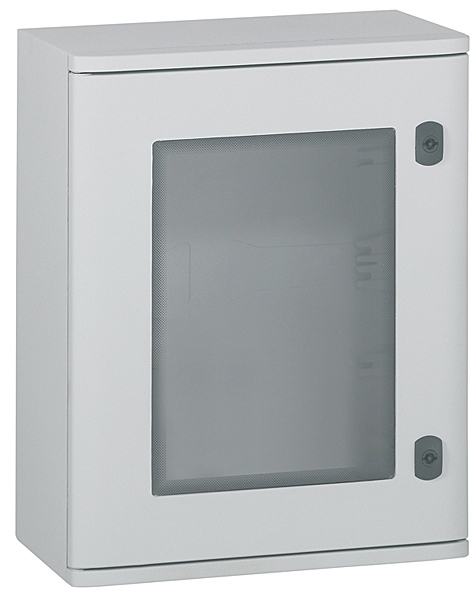 Marina Schrank 500 x 400 x 200mm, mit Fenster, lichtgrau