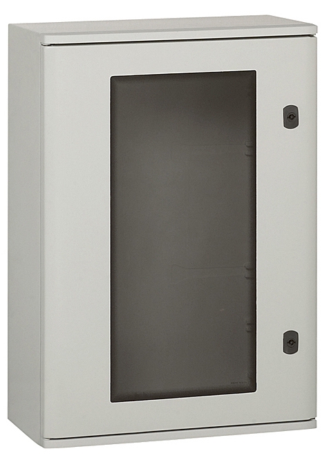 Marina Schrank 700 x 500 x 250mm, mit Fenster, lichtgrau