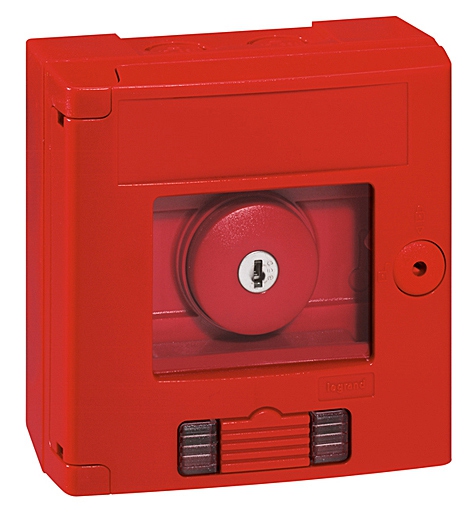Sicherheitskasten mit Pilz-Schlüsseltaster 230V~ 20 mA, IP44 IK07