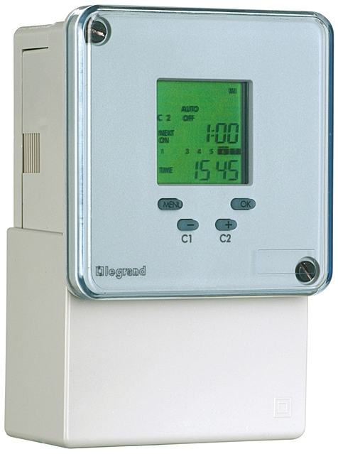 Digitale Fronttafeleinbauuhr MaxiRex D72/1 Plus 230V 50/60Hz