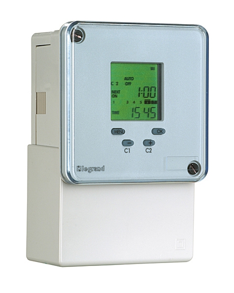 Digitale Fronttafeleinbauuhr MaxiRex D72/2 Plus 230V 50/60Hz