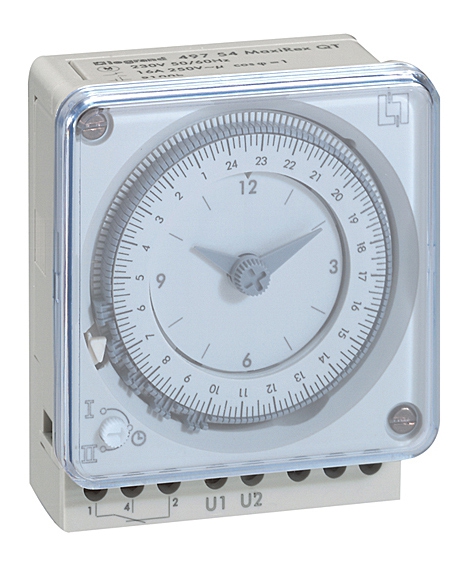 Analoge Fronttafeleinbauuhr MaxiRex QT 230V 50/60Hz