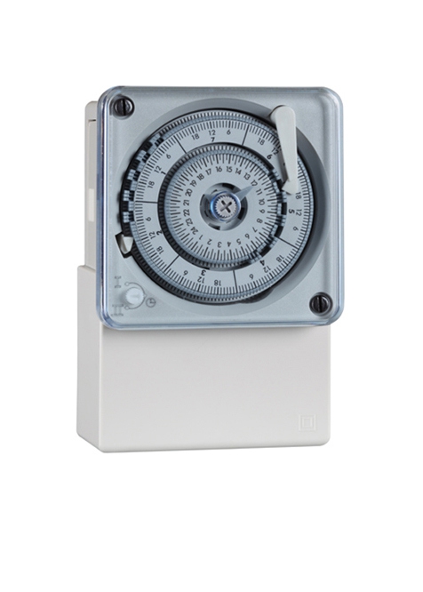Analoge Fronttafeleinbauuhr MaxiRex QW 230V 50/60Hz