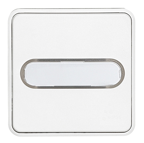 Wipptaster Schliesser 1-polig Beschriftungsf.Feuchtraum Modular Plexo 55 artic