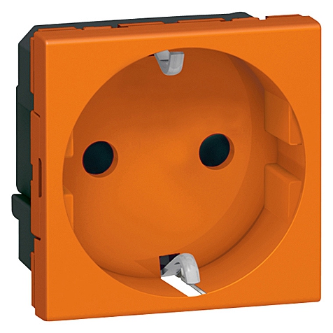 SDO Schuko SL 2mod orange Mosaic