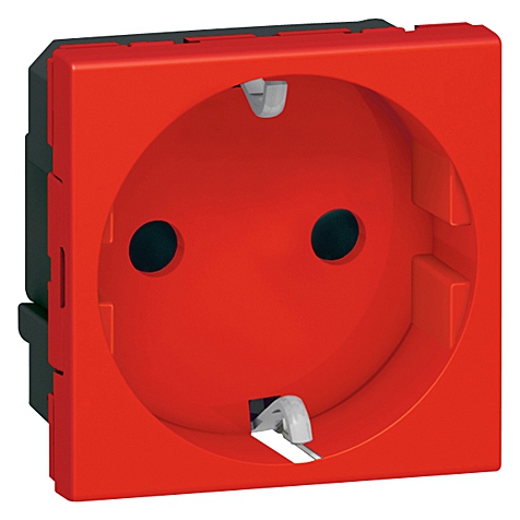 SDO Schuko SL 2mod rot Mosaic