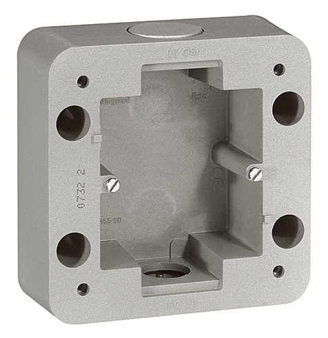 Legrand AP-Gehäuse Soliroc 1-fach / IP55 / IK10 / grau