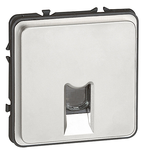 Datendose RJ45 Cat6 FTP Soliroc IP20 IK9grau