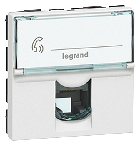 Tel.dose 1f. RJ12 2mod ws Mosaic
