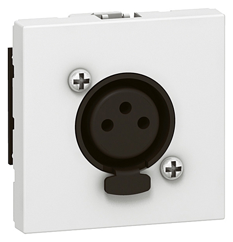 XLR-Buchse 3polig 2mod ws Mosaic