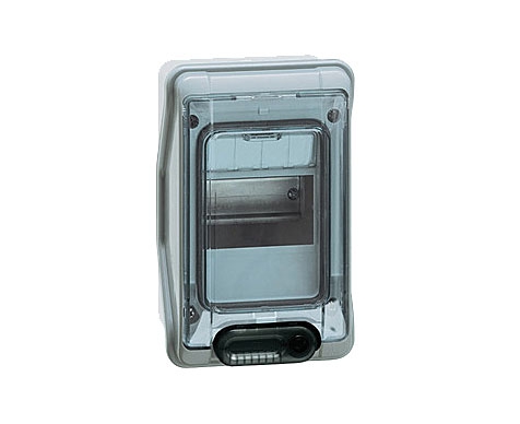 Legrand PLEXO3 Feuchtraum AP-Verteiler 1-reihig / 4 Module / IP65 (transparente Türen)
