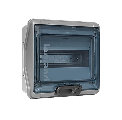 Legrand PLEXO3 Feuchtraum AP-Verteiler 1-reihig /  8 Module / IP65 (transparente Türen)