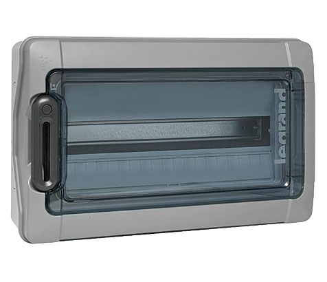 Legrand PLEXO3 Feuchtraum AP-Verteiler 1-reihig / 18 Module / IP65 (transparente Türen)