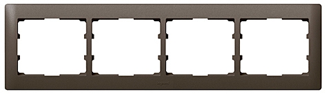 Rahmen 4-fach waagerecht Galea dark bronze
