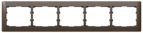 Rahmen 5-fach waagerecht Galea dark bronze